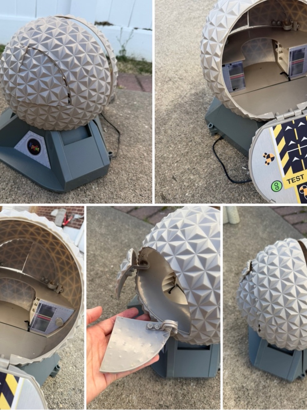 Vintage Walt Disney World Epcot Spaceship Earth - Monorail Playset - AS IS
